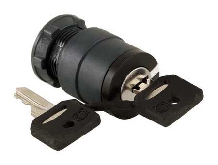 Non-Illum Selector Swtch, 22mm, 2 Pos, Keyd
