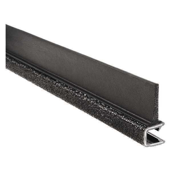 Flap Seal, EPDM, 25 ft Length, 1.625 in Overall Width, Style: Trim with a Top Flap