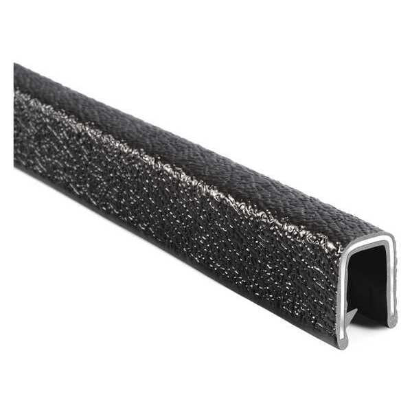 Edge Trim, PVC, Aluminum, 250 ft Length, 0.42 in Overall Width
