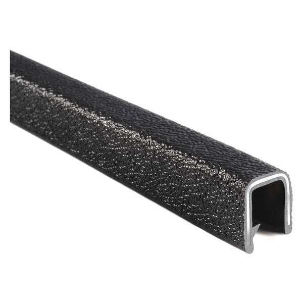 Edge Trim, PVC, Aluminum, 25 ft Length, 0.545 in Overall Width