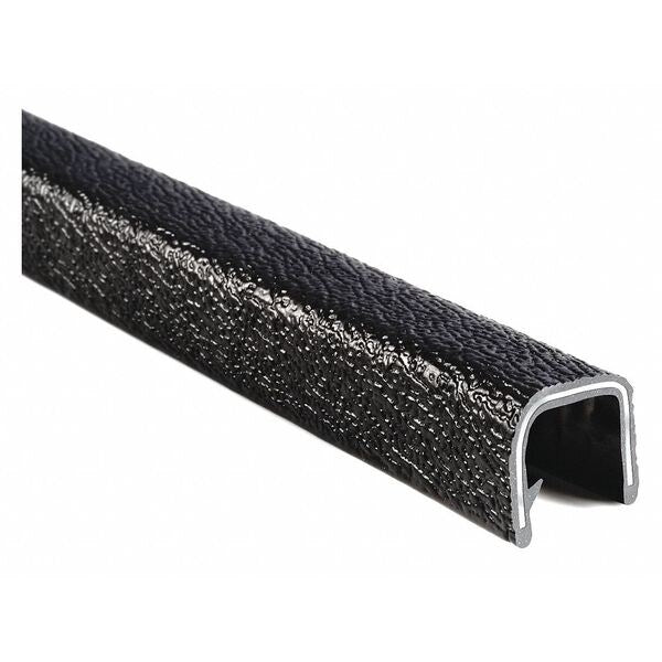 Edge Trim, PVC, Aluminum, 25 ft Length, 0.67 in Overall Width
