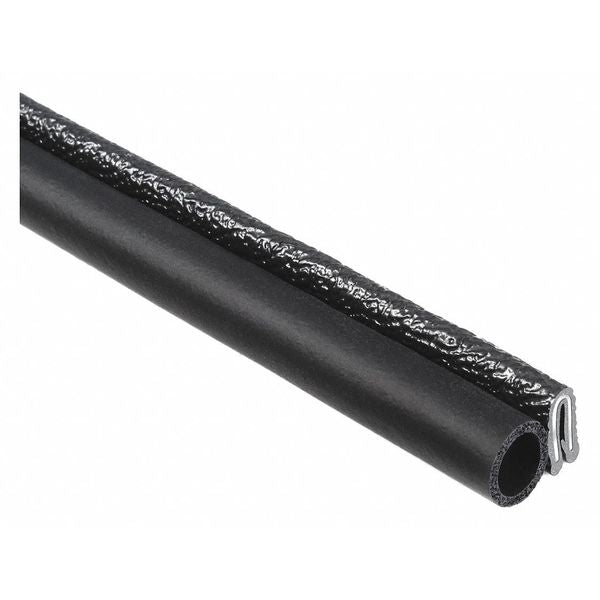 Trim Seal, EPDM, 25 ft Length, 0.567 in Overall Width, Style: Trim with a Top Bulb