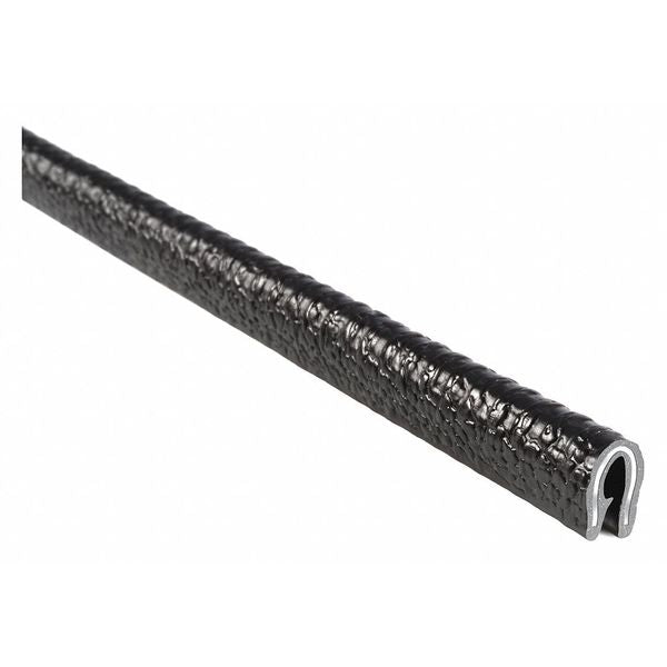 Edge Trim, PVC, Aluminum, 250 ft Length, 0.635 in Overall Width