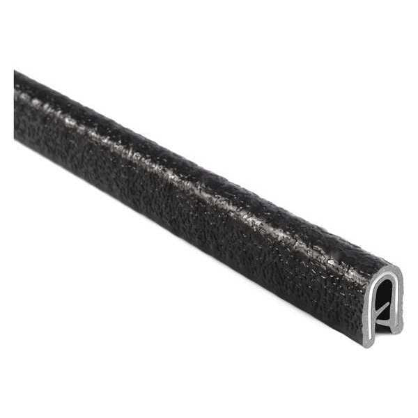 Fit Trim Edge, PVC, Metal, 100 ft Length, 0.45 in Overall Width
