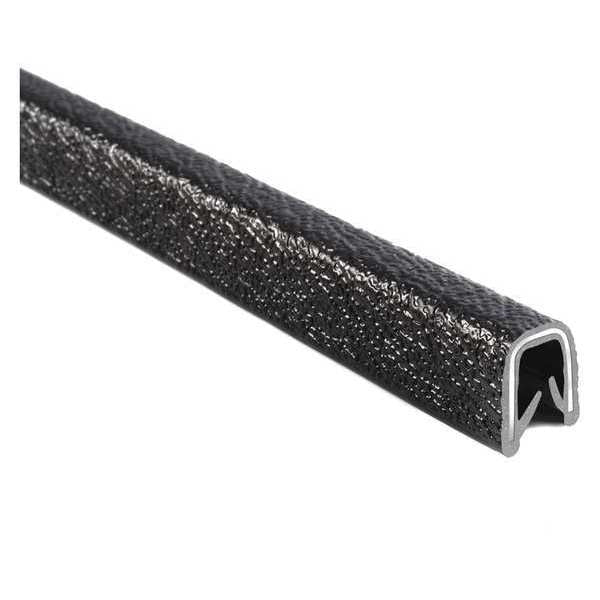 Fit Trim Edge, PVC, Metal, 100 ft Length, 0.52 in Overall Width