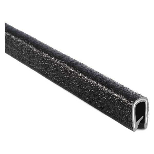 Fit Trim Edge, PVC, Metal, 100 ft Length, 0.518 in Overall Width