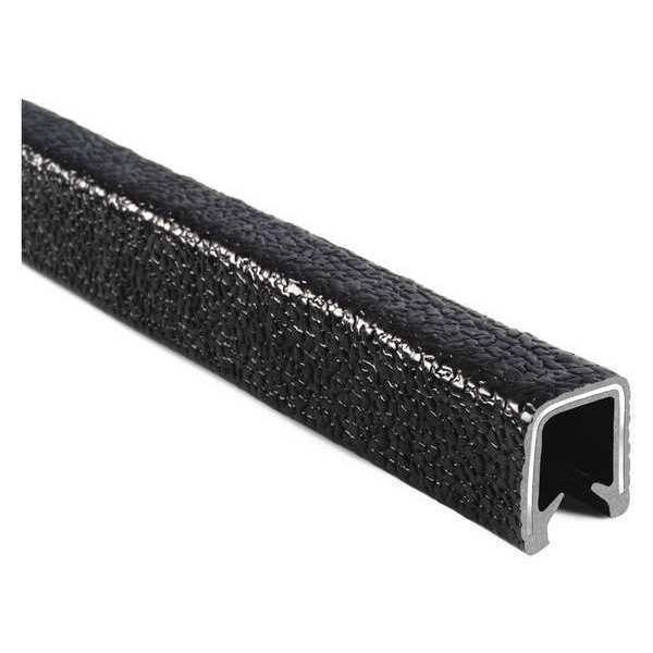 Fit Trim Edge, PVC, Metal, 25 ft Length, 0.66 in Overall Width