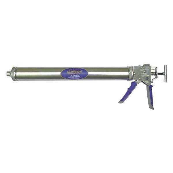 Caulk Gun, Blue/Silver, Steel, 32 oz
