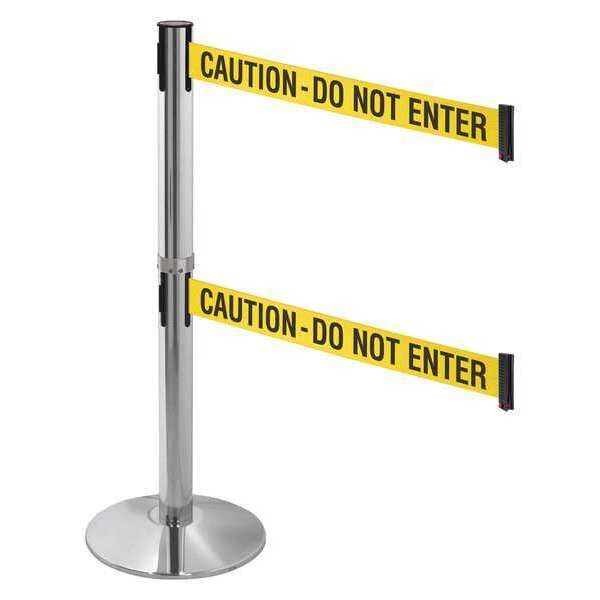 Barrier Post, Yellow with Black Text Belt