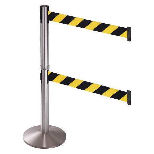 Barrier Post, 3 in. Belt W, 40 in. Post H