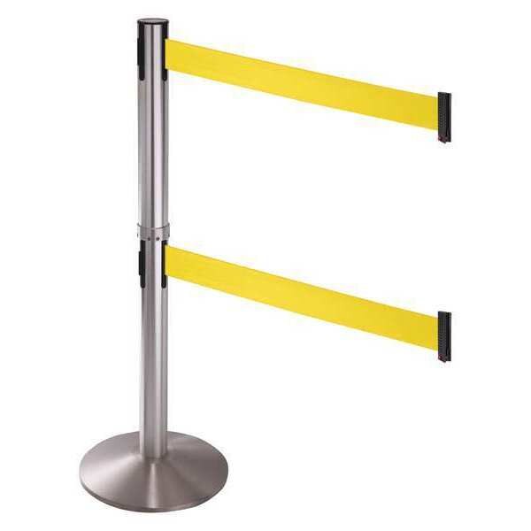 Barrier Post, Yellow Belt, 2 Belts