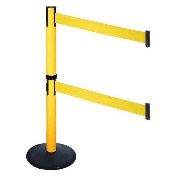 Barrier Post, PVC Post, Yellow Belt, Sloped