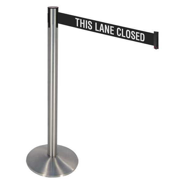 Barrier Post, Blk/White Belt, 3 in. Belt W