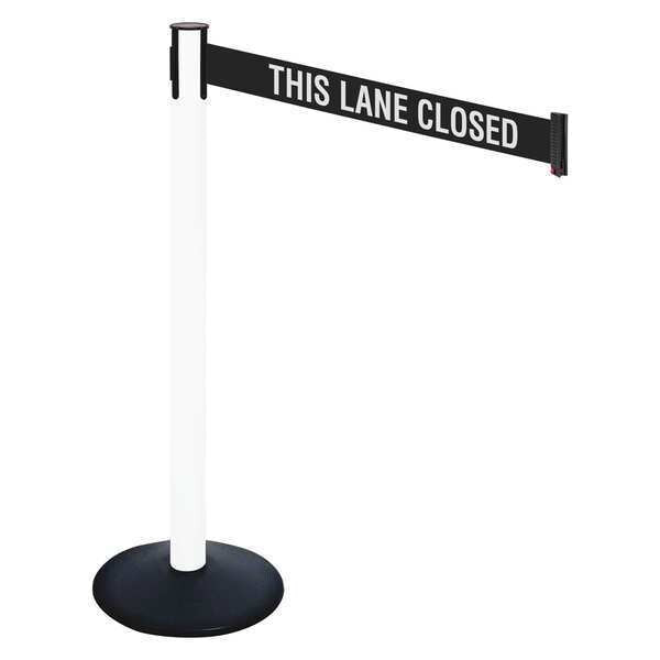 Barrier Post, PVC Post, 3 in. Belt W