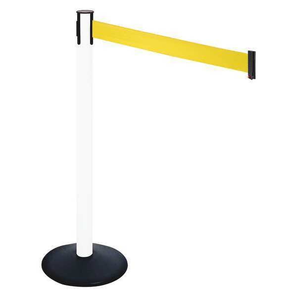 Barrier Post, Yellow Belt, 3 in. Belt W