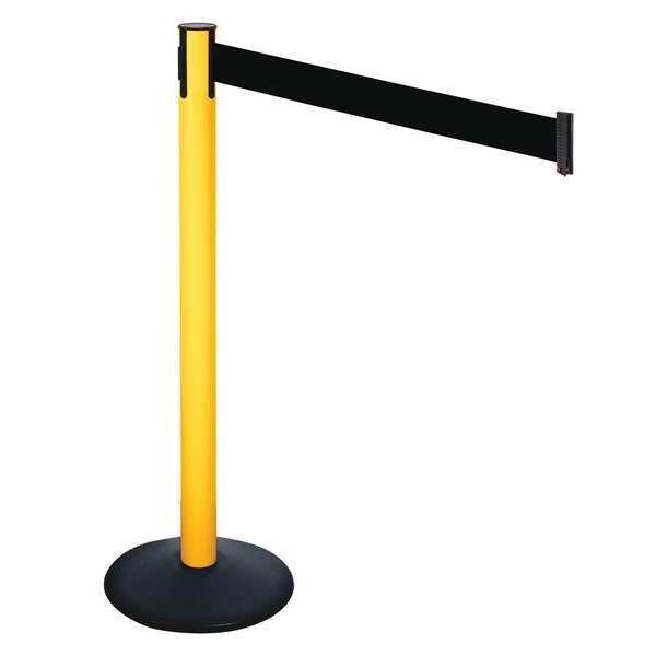 Barrier Post, Black Belt, 3 in. Belt W