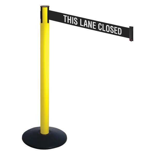 Barrier Post, Black/White Belt, 40 in. H