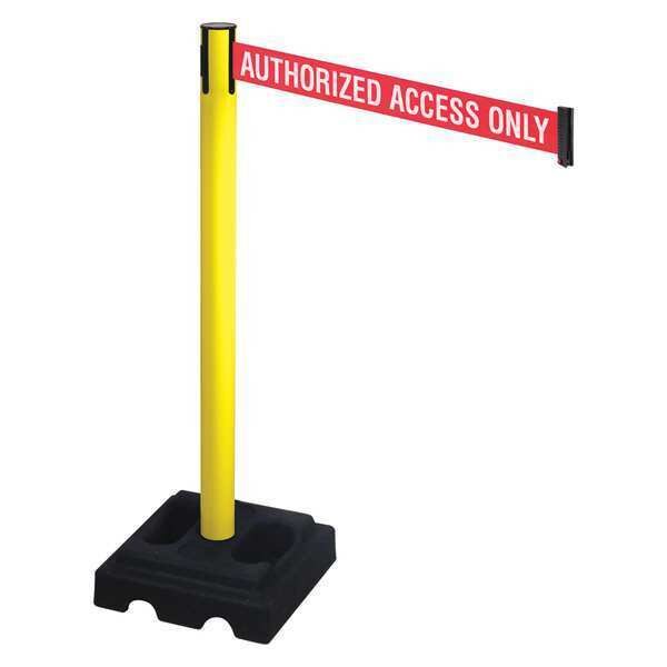 Barrier Post, Black, 3 in. Belt W, Square