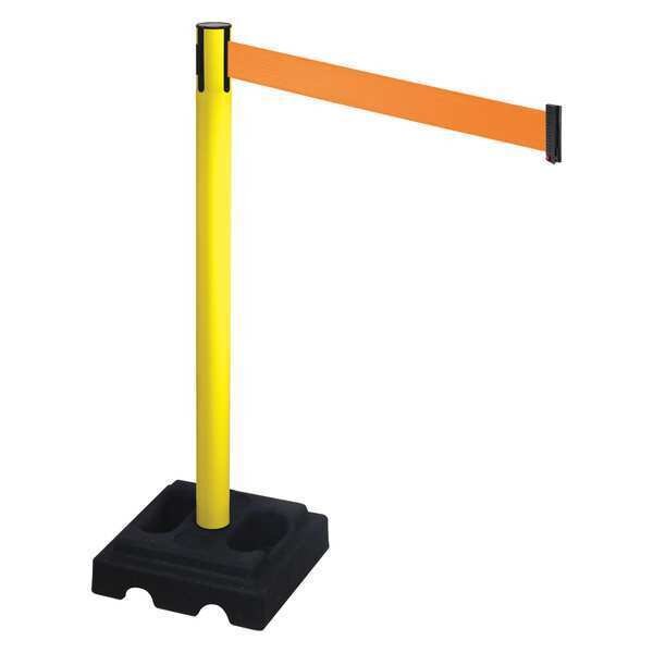 Barrier Post, Square, Orange Belt