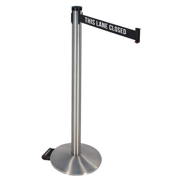 Barrier Post, Blk/White Belt, 2 in. Belt W