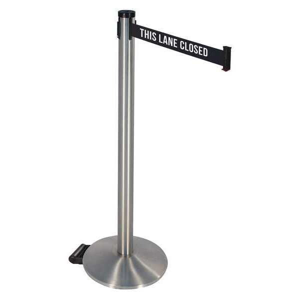 Barrier Post, Satin SS, Black/White Belt