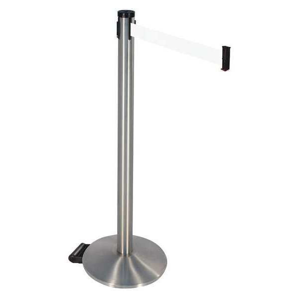 Barrier Post, Satin SS, Gray, White Belt