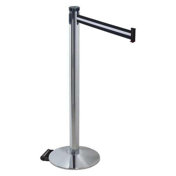 Barrier Post, Blk/White Belt, 2 in. Belt W