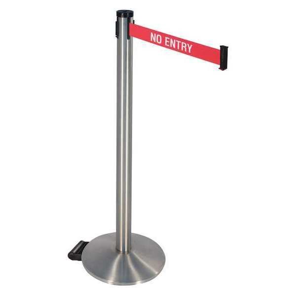 Barrier Post, Satin SS, 2 in. Belt W