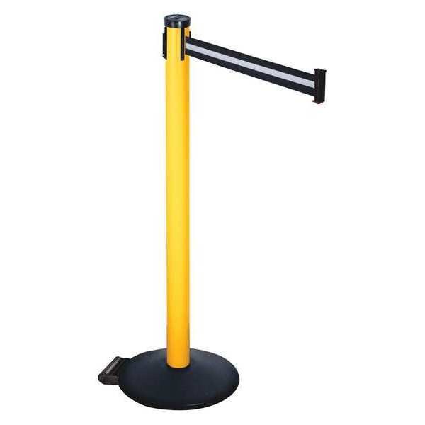 Barrier Post, Blk/White Belt, 2 in. Belt W