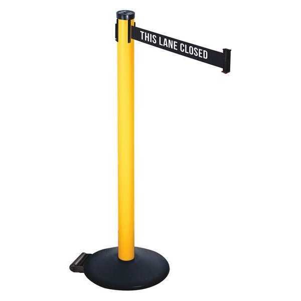 Barrier Post, Blk/White Belt, 2 in. Belt W