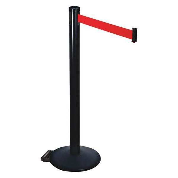 Barrier Post, Red Belt, 2 in. Belt W