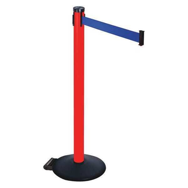Barrier Post, Blue Belt, 2 in. Belt W