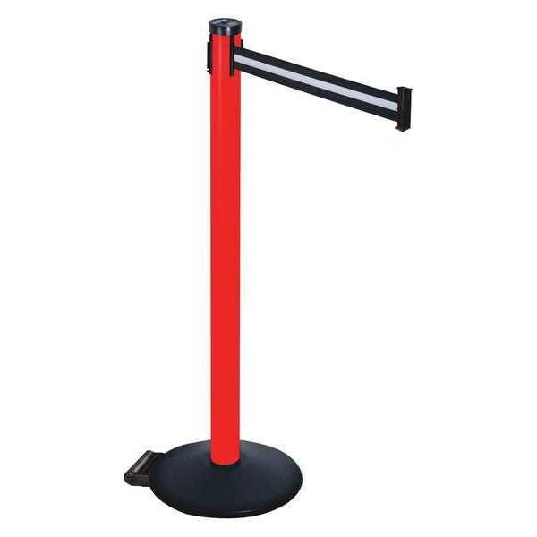 Barrier Post, Blk/White Belt, 2 in. Belt W