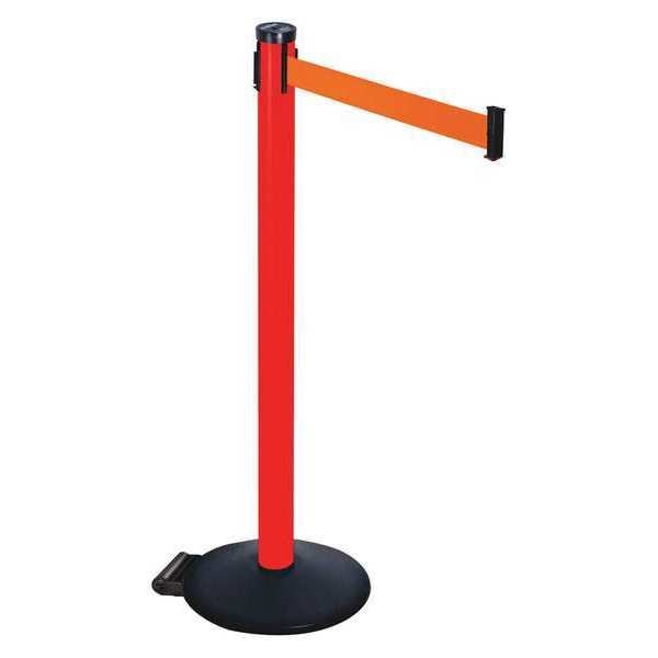 Barrier Post, 2 in. Belt W, 40 in. H