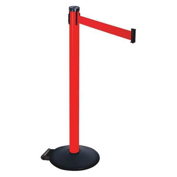 Barrier Post, Red Belt, 2 in. Belt W