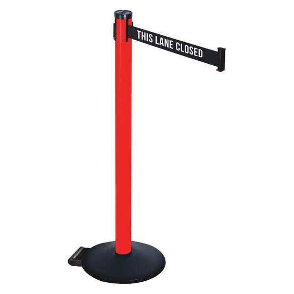 Barrier Post, Blk/White Belt, 2 in. Belt W