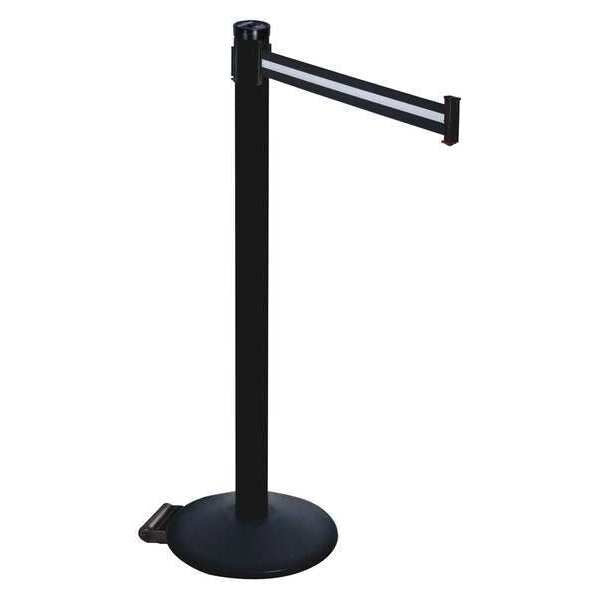 Barrier Post, Blk/White Belt, 2 in. Belt W