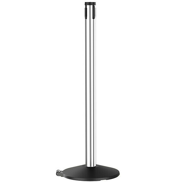Belt Barrier Rcvr. Post, Black, Cast Iron