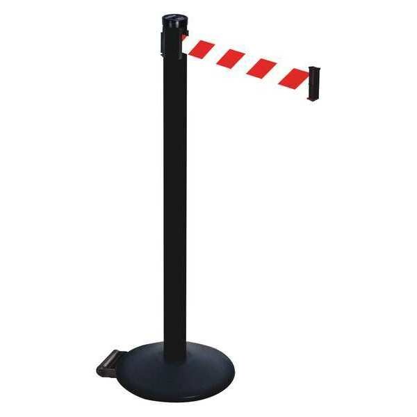 Barrier Post, Red/White Belt, 2 in. Belt W