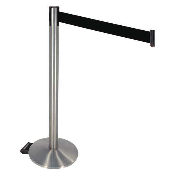Barrier PostBlack Belt, w/Wheels, Sloped