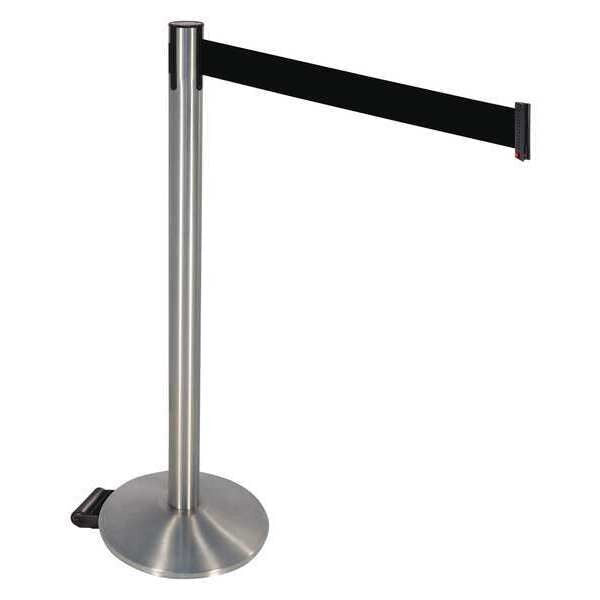 Barrier Post, Satin SS, Gray, w/Wheels