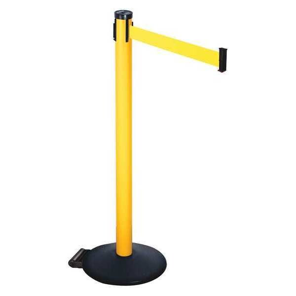 Barrier Post, Yellow Belt, 2 in. Belt W