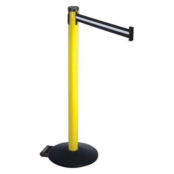 Barrier Post, Blk/White Belt, 2 in. Belt W