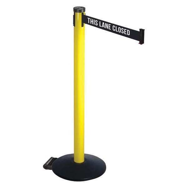 Barrier Post, Blk/White Belt, 2 in. Belt W