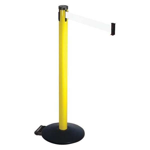 Barrier Post, White Belt, 2 in. Belt W