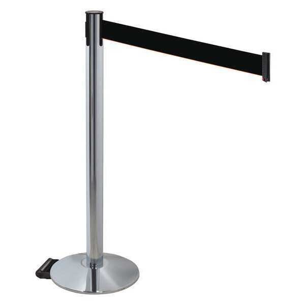 Barrier Post, Black Belt, 3 in. Belt W