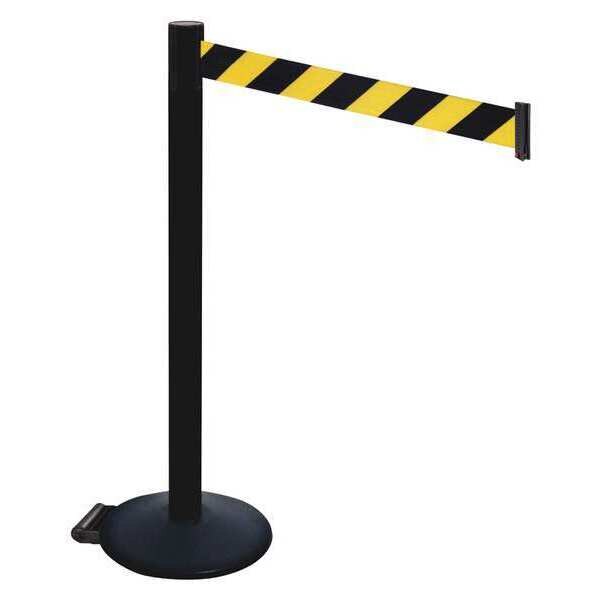 Barrier Post, PVC Post, w/Wheels, 40 in. H