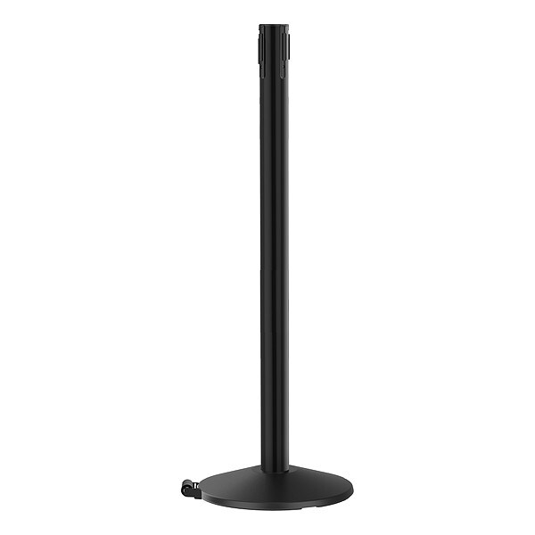 Belt Barrier Rcvr. Post, Black, Cast Iron