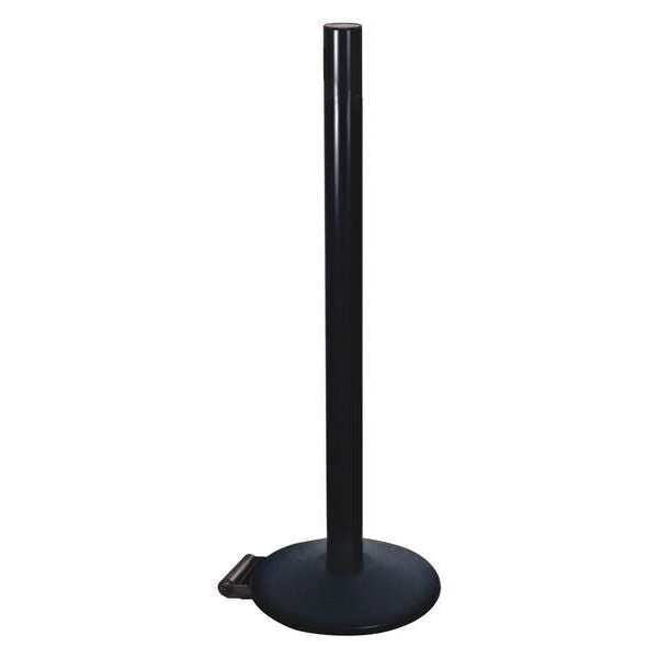 Belt Barrier Rcvr. Post, Black, Cast Iron
