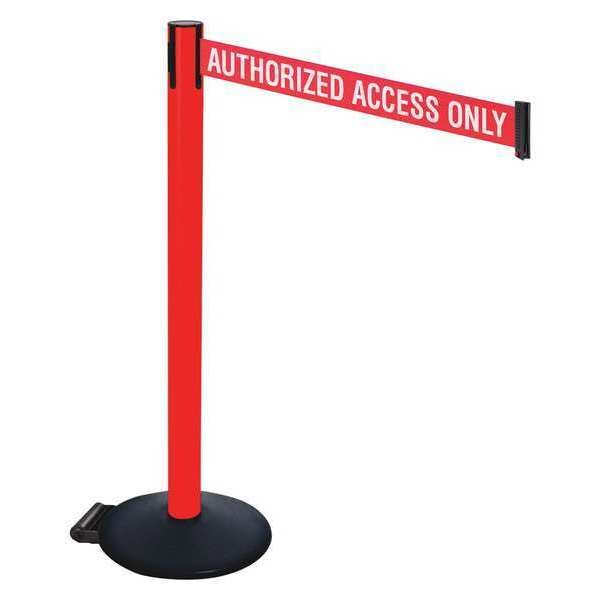 Barrier Post, PVC Post, w/Wheels, 40 in. H